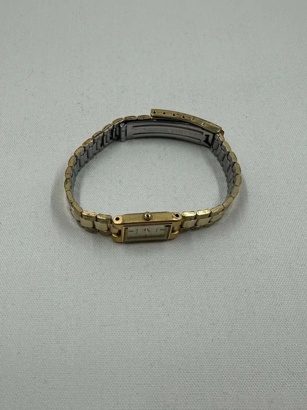Pierre Cardin Women's Gold-Tone Rectangular Quartz Watch
